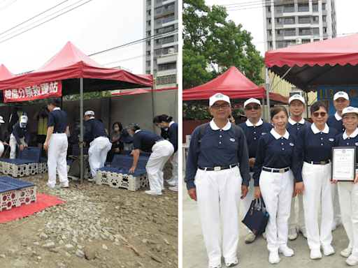新竹慈濟志工參與鐵安演習 助受災傷患