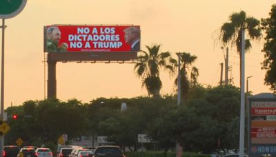 Polémica por valla en Miami-Dade que compara a Donald Trump con Fidel Castro