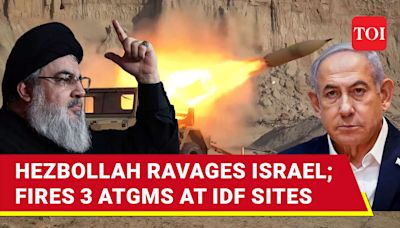Hezbollah Rains Missiles On IDF Troops In Tel Hai & Misgav Am; IDF Launches Revenge Fire | Watch | International - Times of India...