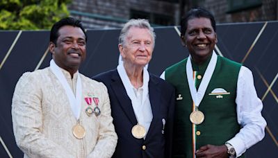 Leander Paes, Vijay Amritraj formally inducted into International Tennis Hall of Fame