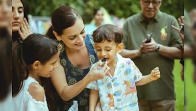 Dia Mirza And Vaibhav Rekhi's Son Avyaan Azaad Turns 3. See Birthday Pics