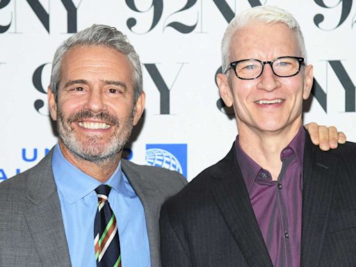 Anderson Cooper Says Pal Andy Cohen Is 'Paddling Really, Really Fast Under the Water' to Maintain Career