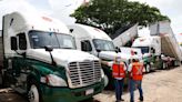 Transportistas de balasto para Tren Maya denuncian falta de pago