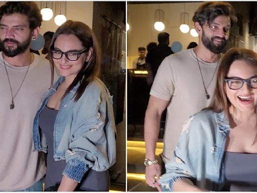 WATCH: Newlyweds Sonakshi Sinha-Zaheer Iqbal laugh out loud as paparazzi call them ‘Bhaiya and Bhabi’