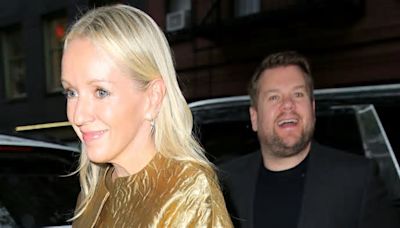 James Corden's rarely-seen wife stuns in gold mini dress - it'll make your jaw drop