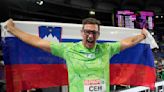 Slovenia's Kristjan Ceh wins the discus throw in an elite field at the European championships