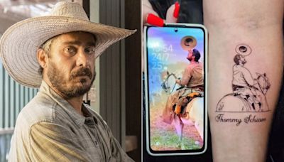 Irmã de Thommy Schiavo faz tatuagem dedicada ao ator, morto em acidente doméstico, e recebe apoio de fãs