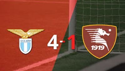 Salernitana cayó ante Lazio con dos goles de Felipe Anderson