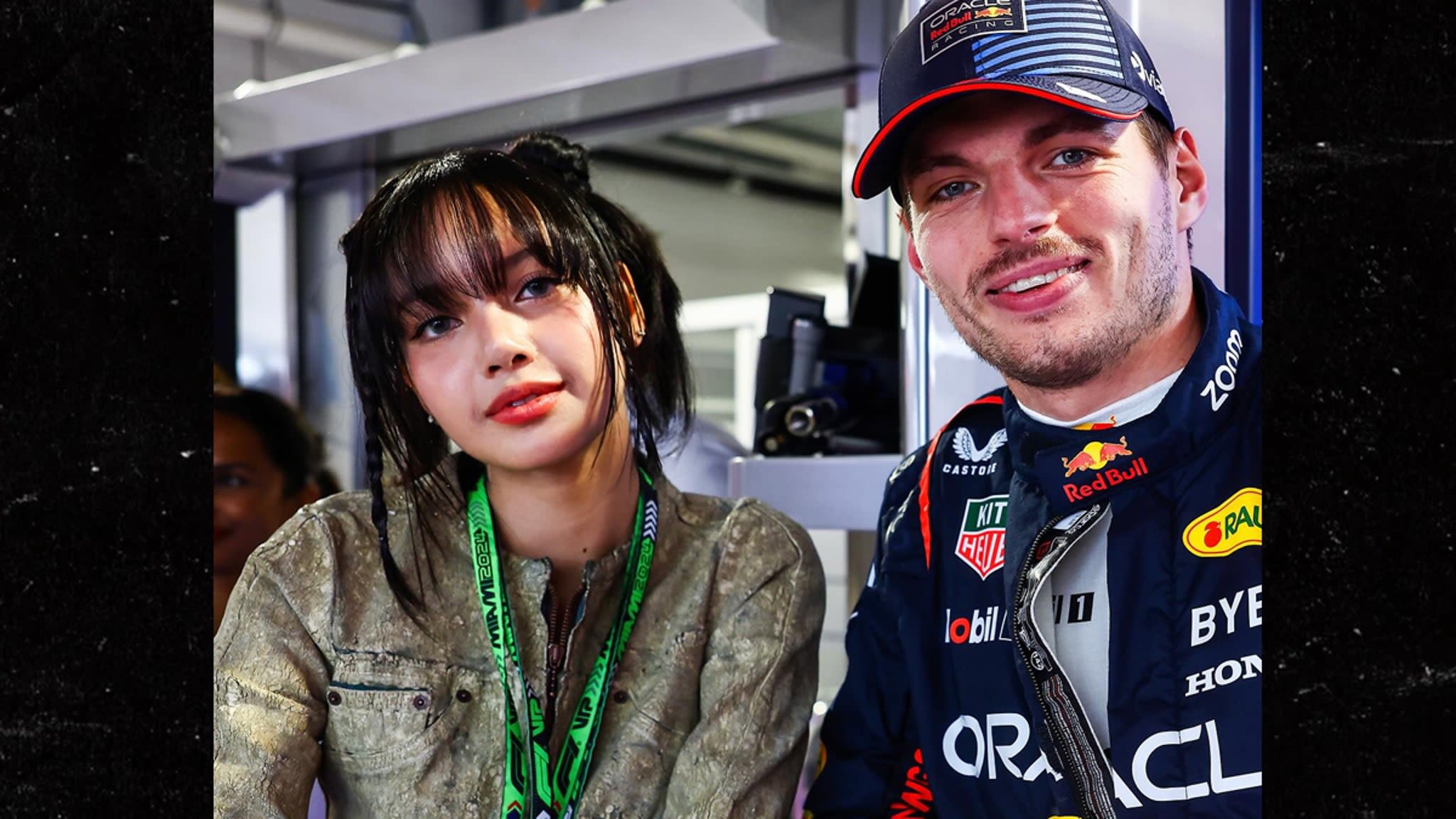 BLACKPINK's Lisa Poses With Max Verstappen At Miami Grand Prix