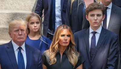 He’s fair game : Internet lashes out at spawn of Satan Barron Trump as he cheers on dad