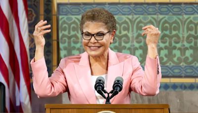 Los Angeles Mayor Karen Bass announces her 2026 reelection bid