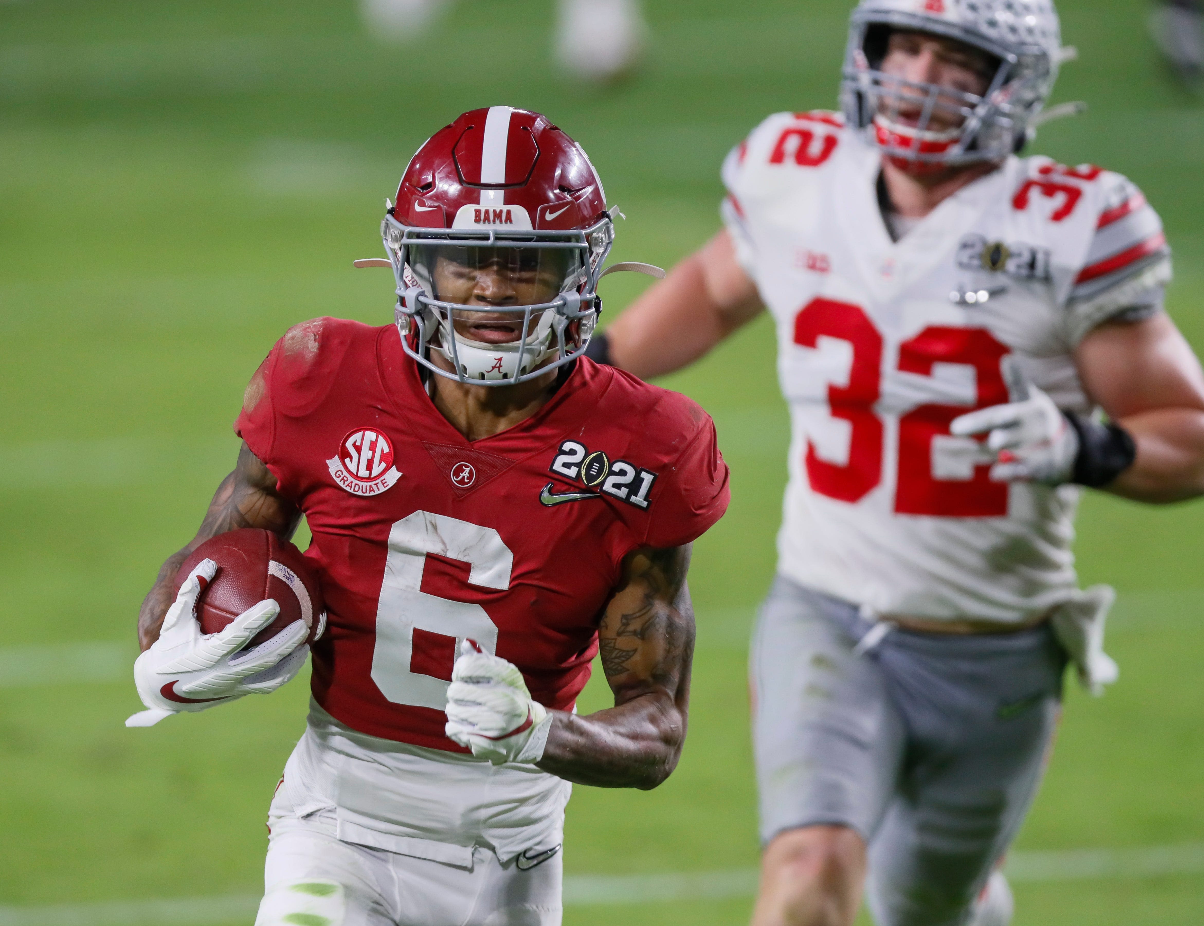 Top 10 leading receivers of the Nick Saban era at Alabama