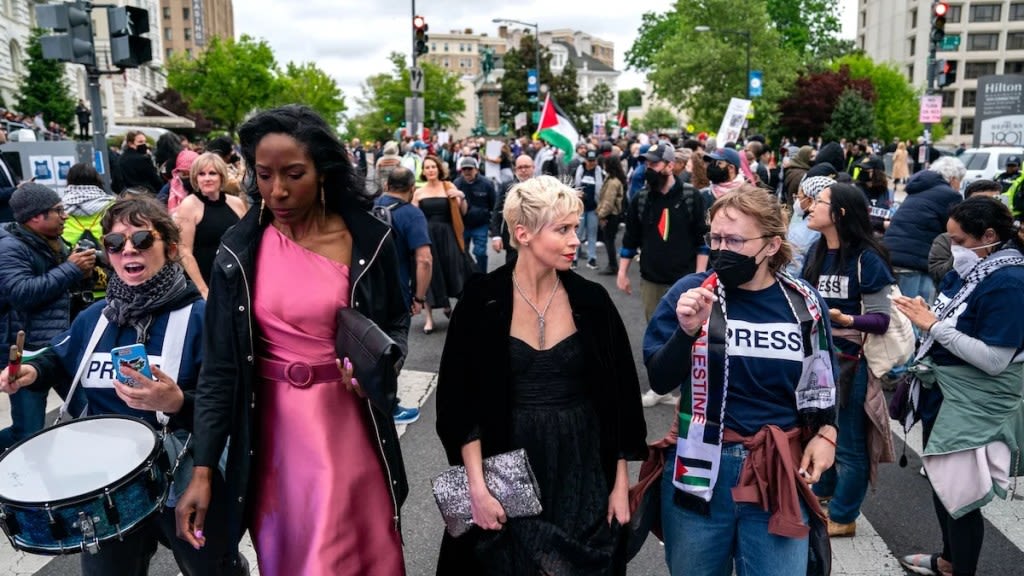 White House Correspondents’ Dinner Draws Israel-Hamas War Protesters