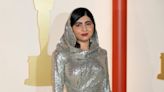 Malala Yousafzai praised for her 'mic drop' moment at Oscars as she dazzles in silver hooded gown