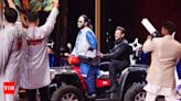 Salman Khan makes a grand entry with Anant Ambani for the sangeet ceremony; grooves to the iconic 'O Oh Jaane Jaana' song - Watch | Hindi Movie News - Times of India