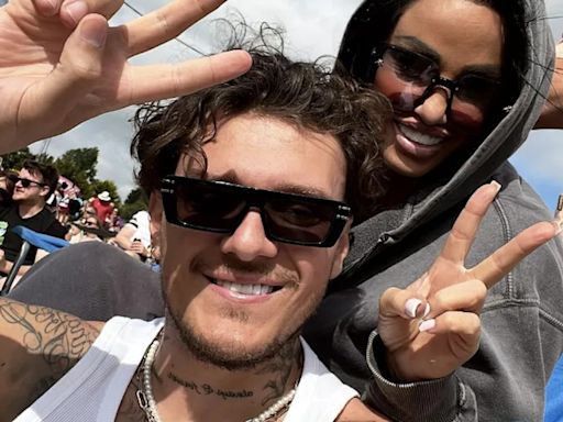 Katie Price 'all over' JJ Slater on double date with famous sister at Isle of Wight Festival