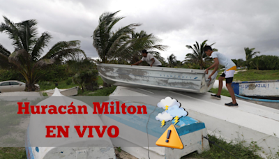 Huracán Miltón HOY: Trayectoría y afectaciones en su paso por Yucatán | EN VIVO