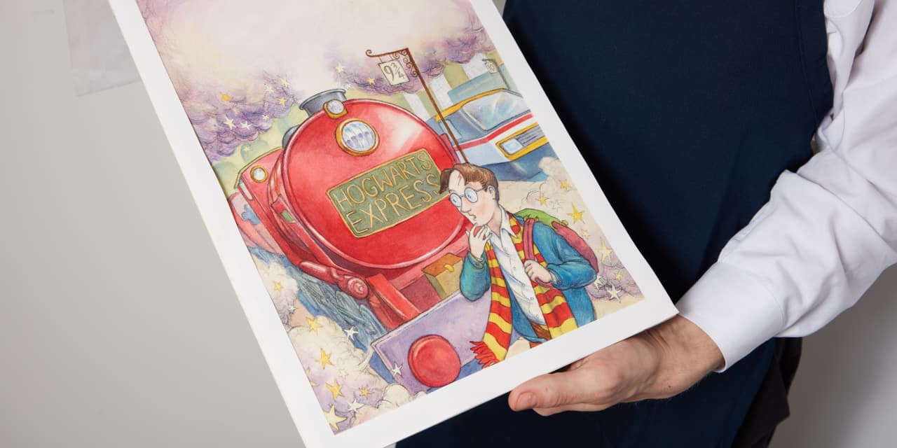 ‘Harry Potter and the Philosopher’s Stone’ Original Cover Artwork Sells for $1.9 Million