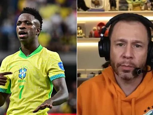 Vini Jr rebate Tiago Leifert após jornalista criticar atuação do jogador na seleção: 'quer colocar o Brasil contra mim'