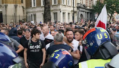 Southport protests latest: Far right mob clashes with riot police near Downing Street and Cenotaph