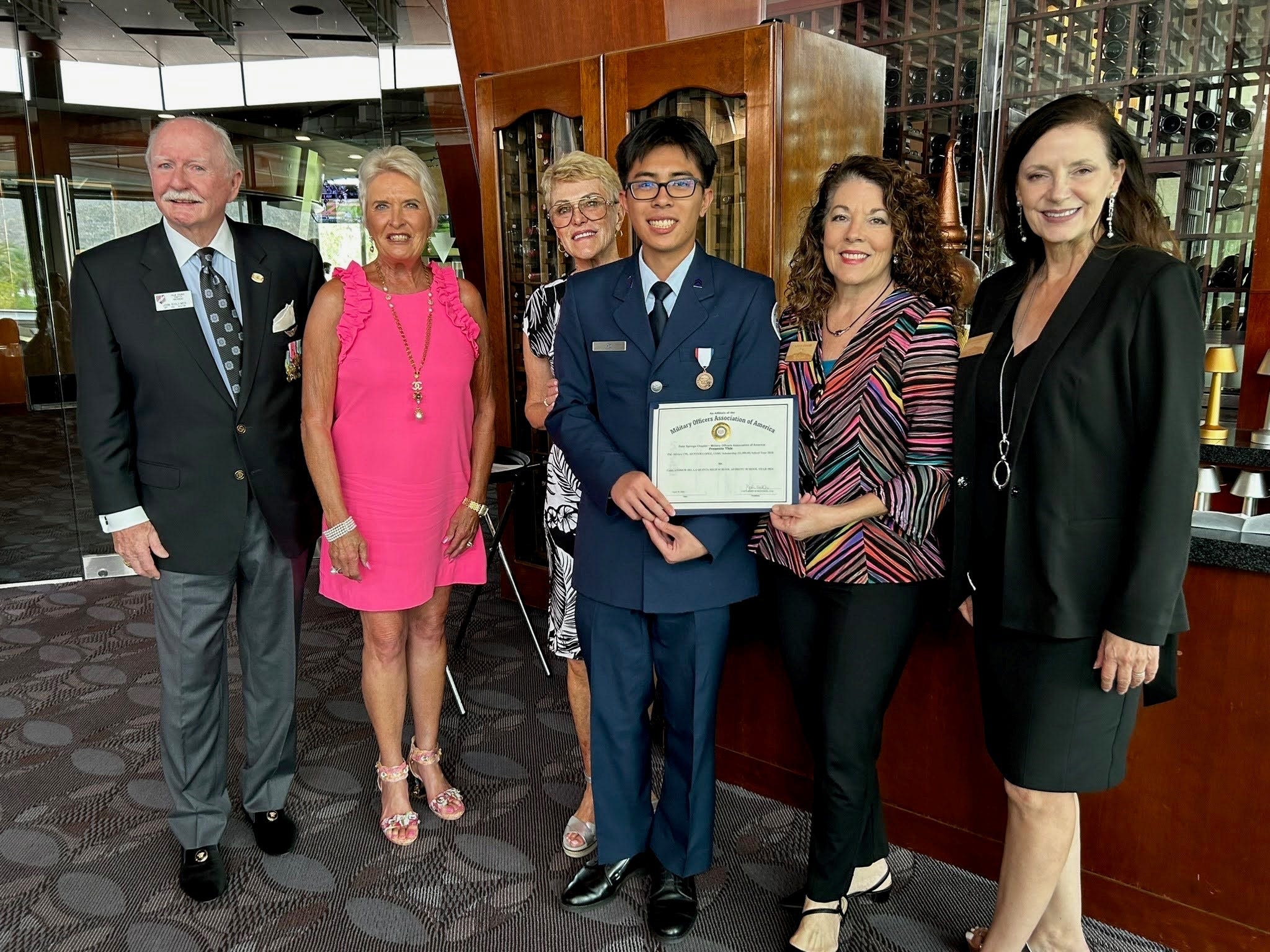 Military Officers Association awards scholarships to Junior ROTC cadets