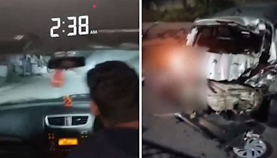 Nagpur Rash Driving Video: 2 Killed As Drunk Youth Returning From B'Day Party Rams Car Into Fence For Reel