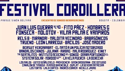 Juan Luis Guerra, Fito Páez, Hombres G y los otros artistas que estarán en el Festival Cordillera 2024