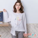 betty’s貝蒂思　be happy微笑印花微透膚T-shirt(白色)