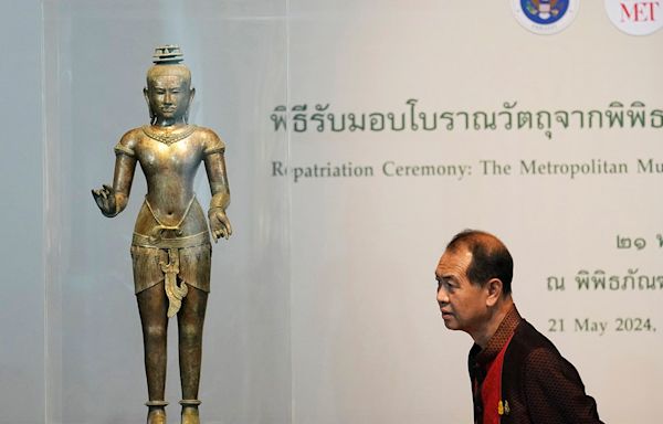 Thailand welcomes the return of trafficked antiquities from New York's Metropolitan Museum