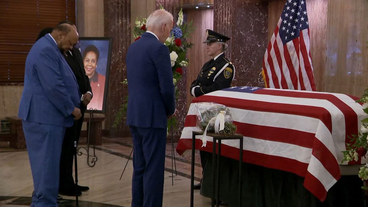 President Biden pays respects to Texas Rep. Sheila Jackson Lee - KYMA