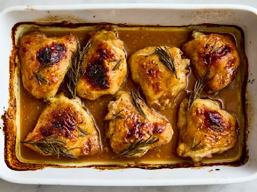 These Easy Baked Chicken Thighs Are So Flavorful, I Make Them Every Single Week