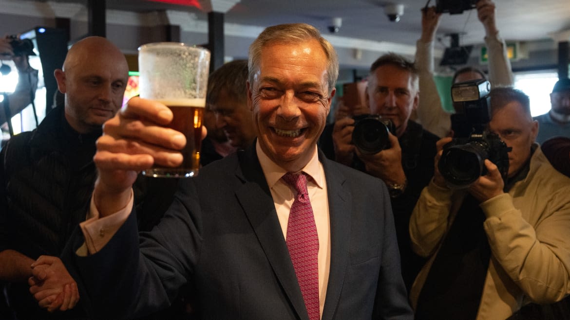 Nigel Farage Celebrating Apparent New MAGA Breakthrough
