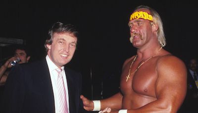 Trump beams with Hulk Hogan in throwback snaps as wrestler shows support at RNC