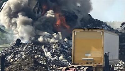 Firefighters contain blaze at Rocky Mount recycling plant