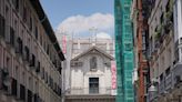 Así está el interior de la Iglesia de la Vera Cruz tras el derrumbe de su cúpula