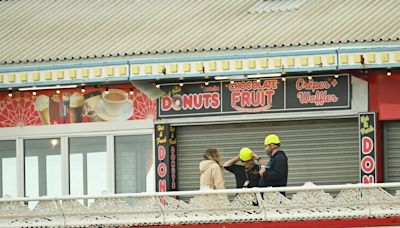 Blackpool Central Pier repairs underway after woman plunges 30ft through boards