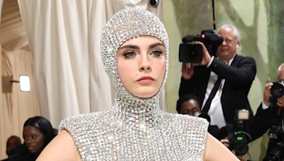 Cara Delevingne Is Covered in Diamonds With Hooded 2024 Met Gala Outfit - E! Online