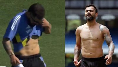 Kohli Steals A Glimpse Of Six-Pack Abs During IND Vs BAN Warm-Up; 'Most Fit cricketer In The World'