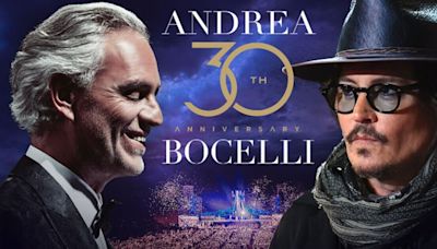 Johnny Depp to perform with Andrea Bocelli at his 30th anniversary concerts