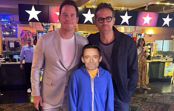 Chris Pratt Jokes He Thought Hugh Jackman 'Would Be Taller' as He Photoshops Actor's Face onto His Son Jack