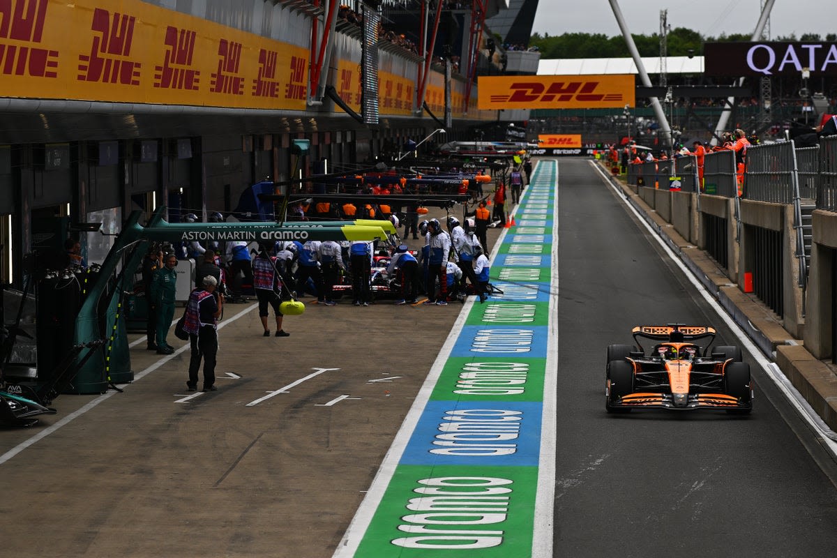F1 British Grand Prix LIVE: Practice results and times with Lando Norris quickest at Silverstone
