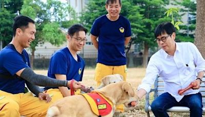 陳其邁慰勉高雄市消防局搜救犬隊 致敬並讚許專業救災表現 | 蕃新聞