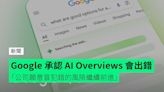 Google 承認 AI Overviews 功能會出錯 「公司願意冒犯錯的風險繼續前進」