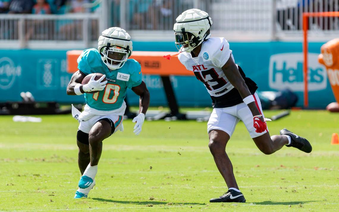 Who impressed, an injury, multiple fights and notes from second Dolphins-Falcons practice