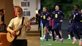 Grammy Award-winning Ed Sheeran performs to rejuvenate England team ahead of their quarter-final clash against Switzerland in Euros 2024