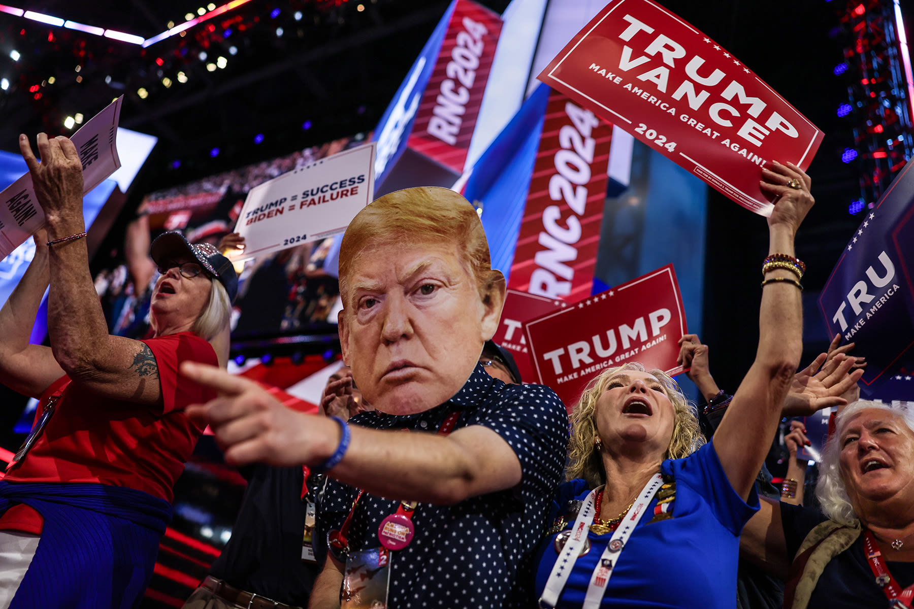 Trump’s Convention Feels Like a 2024 Victory Party. Some Fear He’s ‘Gonna Blow This’