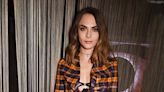 Cara Delevingne teases a glimpse of bra at gala perfomance of Cabaret