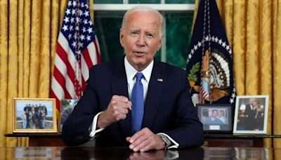 Biden sidesteps hard truths in first speech since quitting race