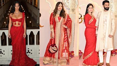 Anant Ambani-Radhika Merchant Wedding: From Kim Kardashian, Aishwarya Rai to Katrina Kaif, actresses who slayed in red