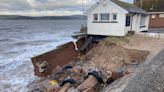 Exmouth coastwatch hut partially collapses during storm